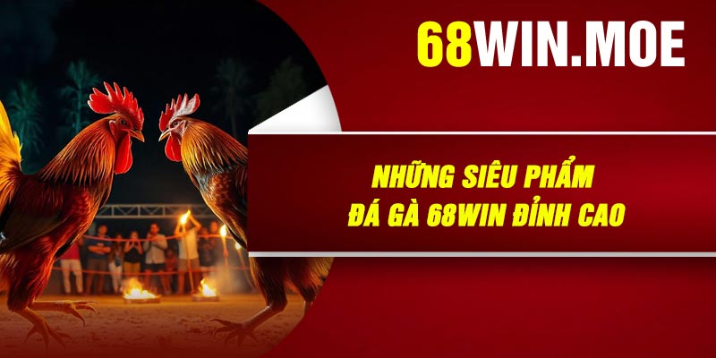 Những Siêu Phẩm Đá Gà 68Win Đỉnh Cao